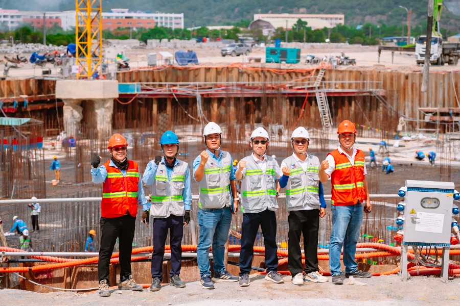 Tân Minh Nhân hoàn thành sàn hầm b2 tháp Cc04 – Dự án Charmora City – Nha Trang
