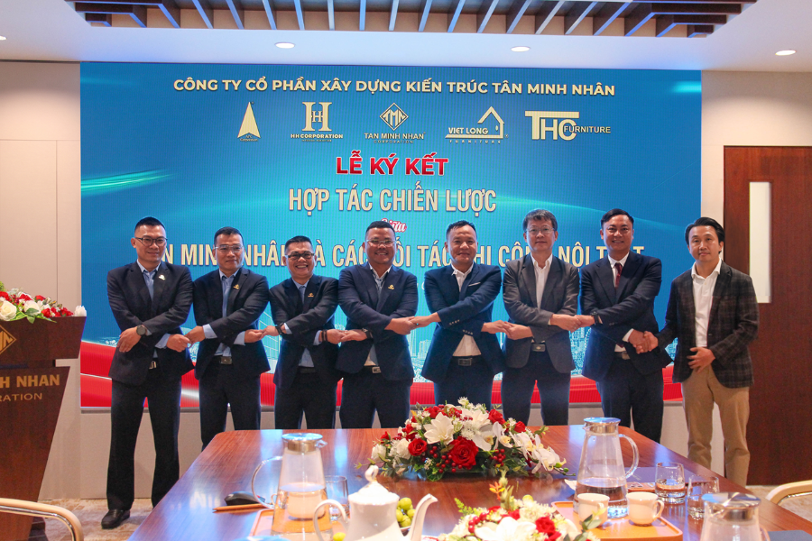 Tân Minh Nhân cùng các đối tác nội thất ký kết hợp tác chiến lược