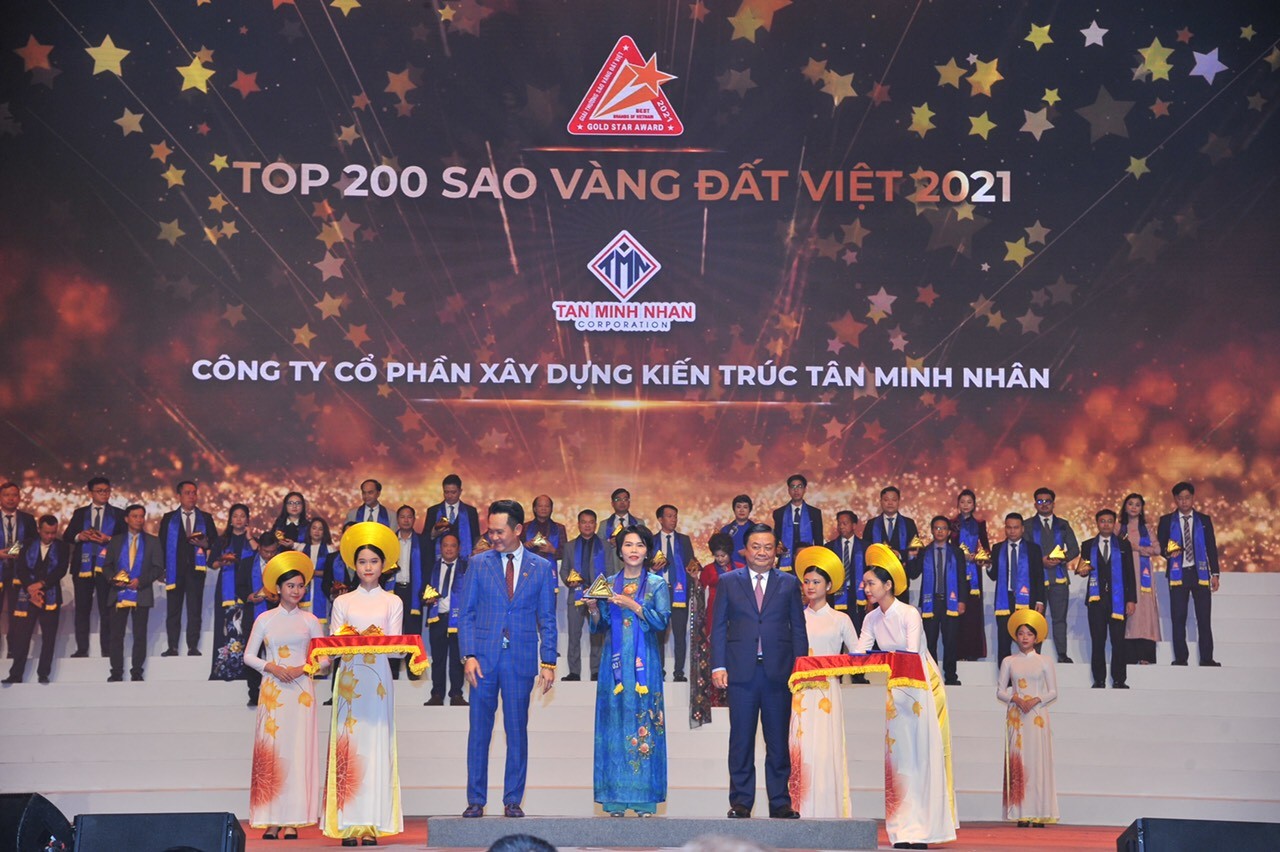 TÂN MINH NHÂN NHẬN DANH HIỆU GIẢI THƯỞNG SAO VÀNG ĐẤT VIỆT 2021